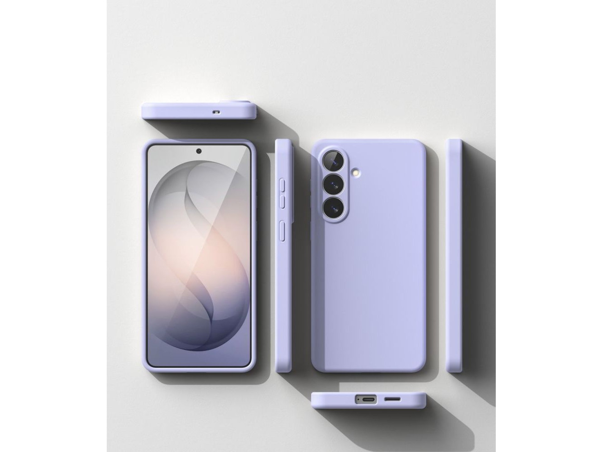 Funda Ringke de silicona MagSafe para Samsung Galaxy S26 - Morada