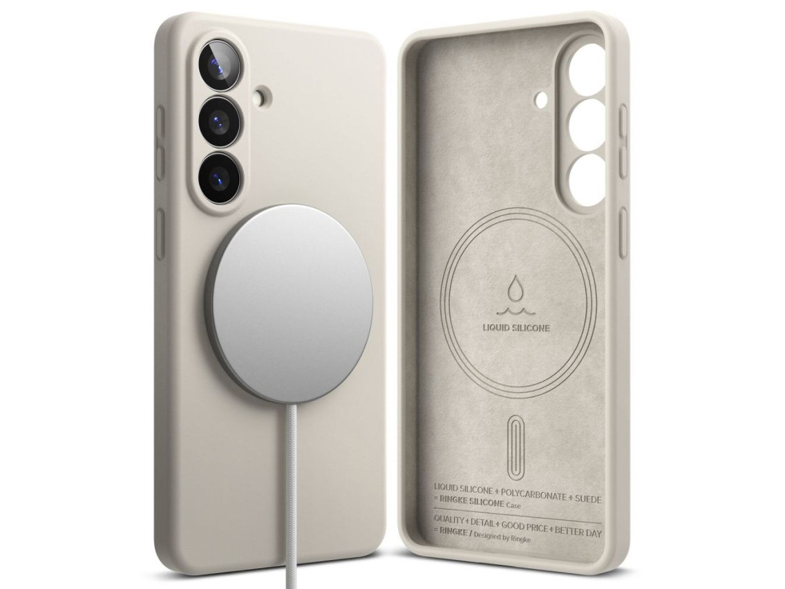 Ringke Silicone MagSafe Case for Samsung Galaxy S26 - Beige
