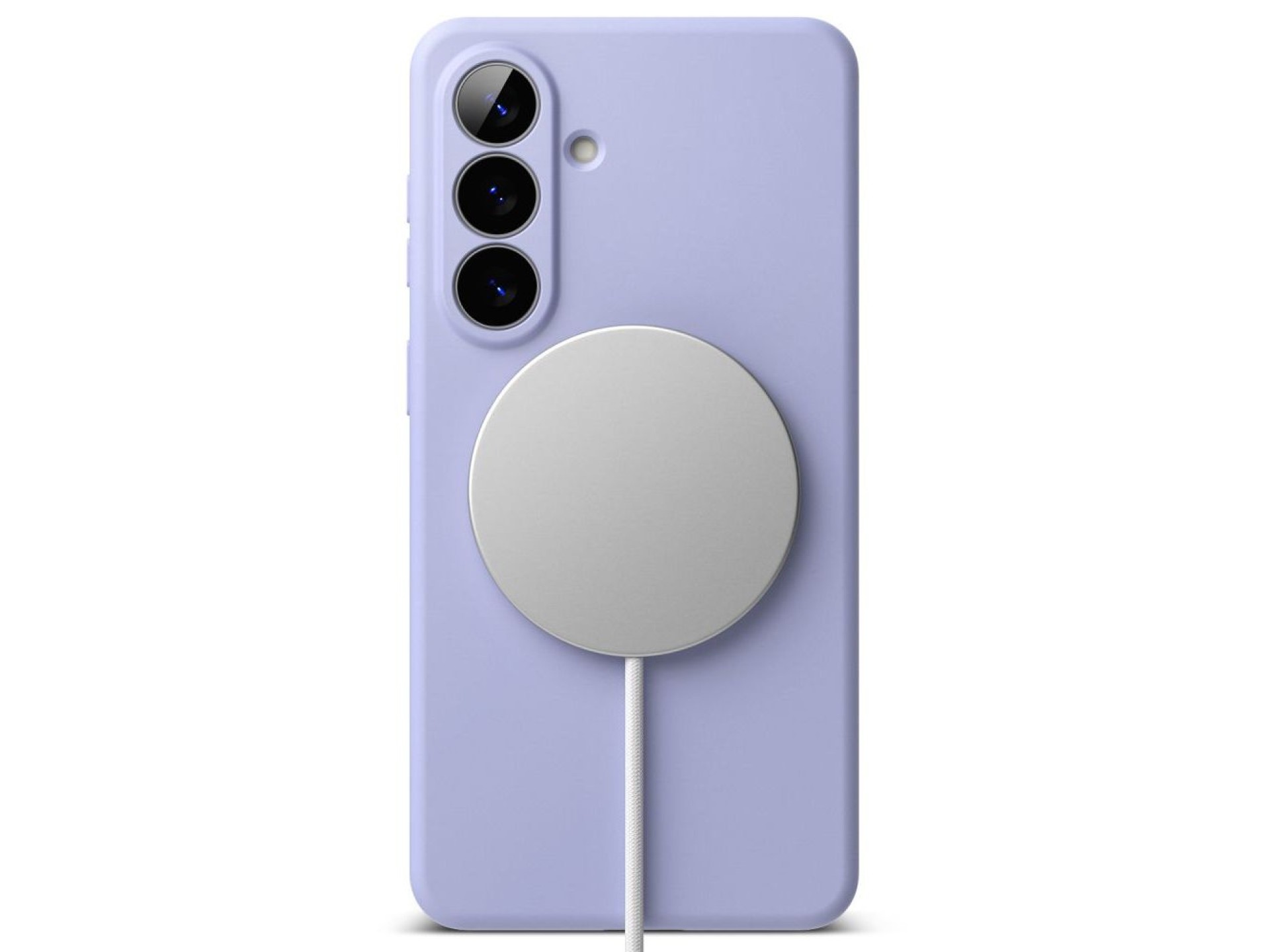 Funda Ringke de silicona MagSafe para Samsung Galaxy S26 - Morada
