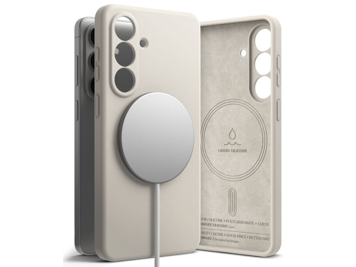 Ringke Silicone MagSafe Case for Samsung Galaxy S26 - Beige