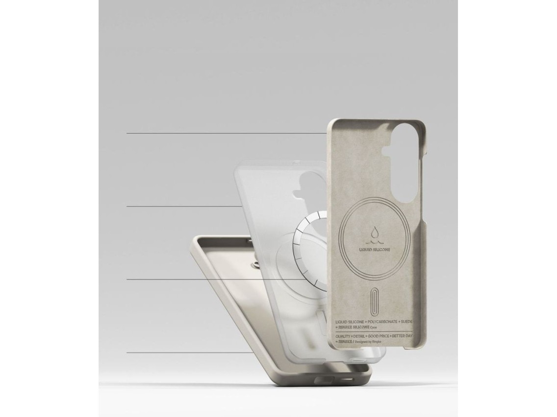 Ringke Silicone MagSafe Case for Samsung Galaxy S26 - Beige