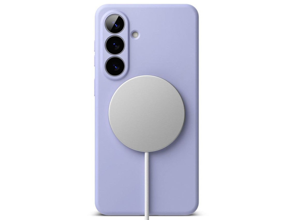 Capa Ringke de silicone MagSafe para Samsung Galaxy S26 - Roxa