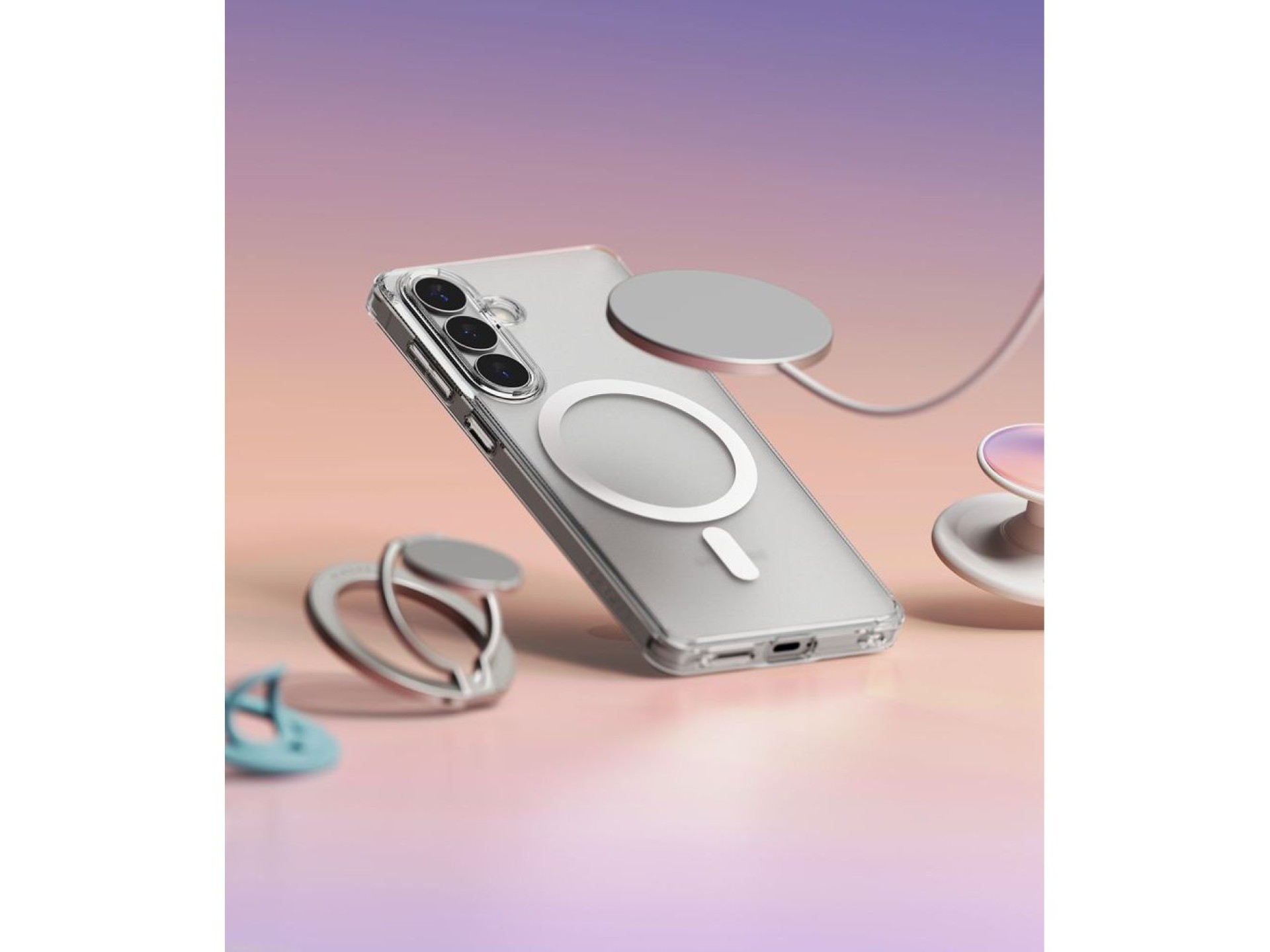 Ringke Fusion Magnetic MagSafe Case for Samsung Galaxy S26 - Transparent