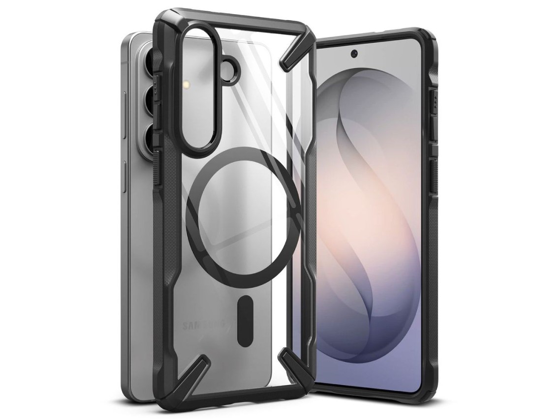 Ringke Fusion X Magnetic MagSafe Case for Samsung Galaxy S26 - Clear Black