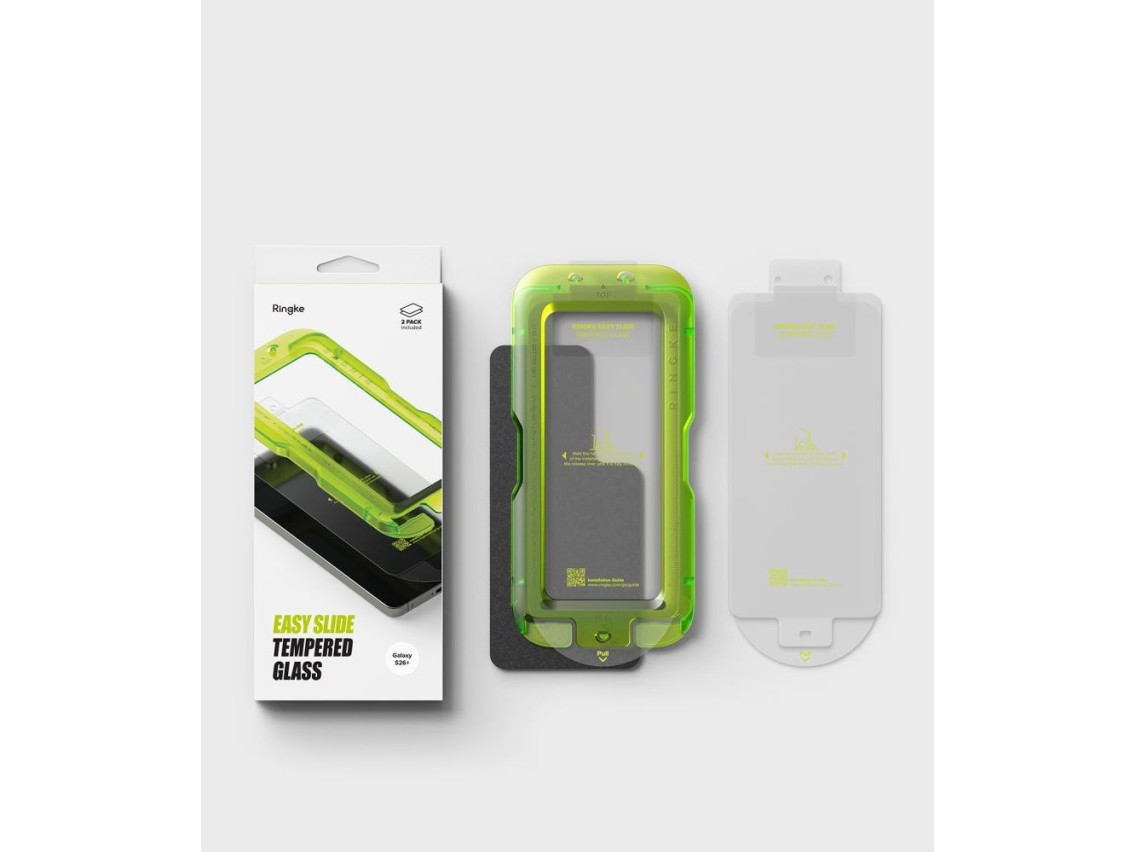 Protectores de pantalla de vidrio templado Ringke Easy Slide (paquete de 2) para Samsung Galaxy S26+