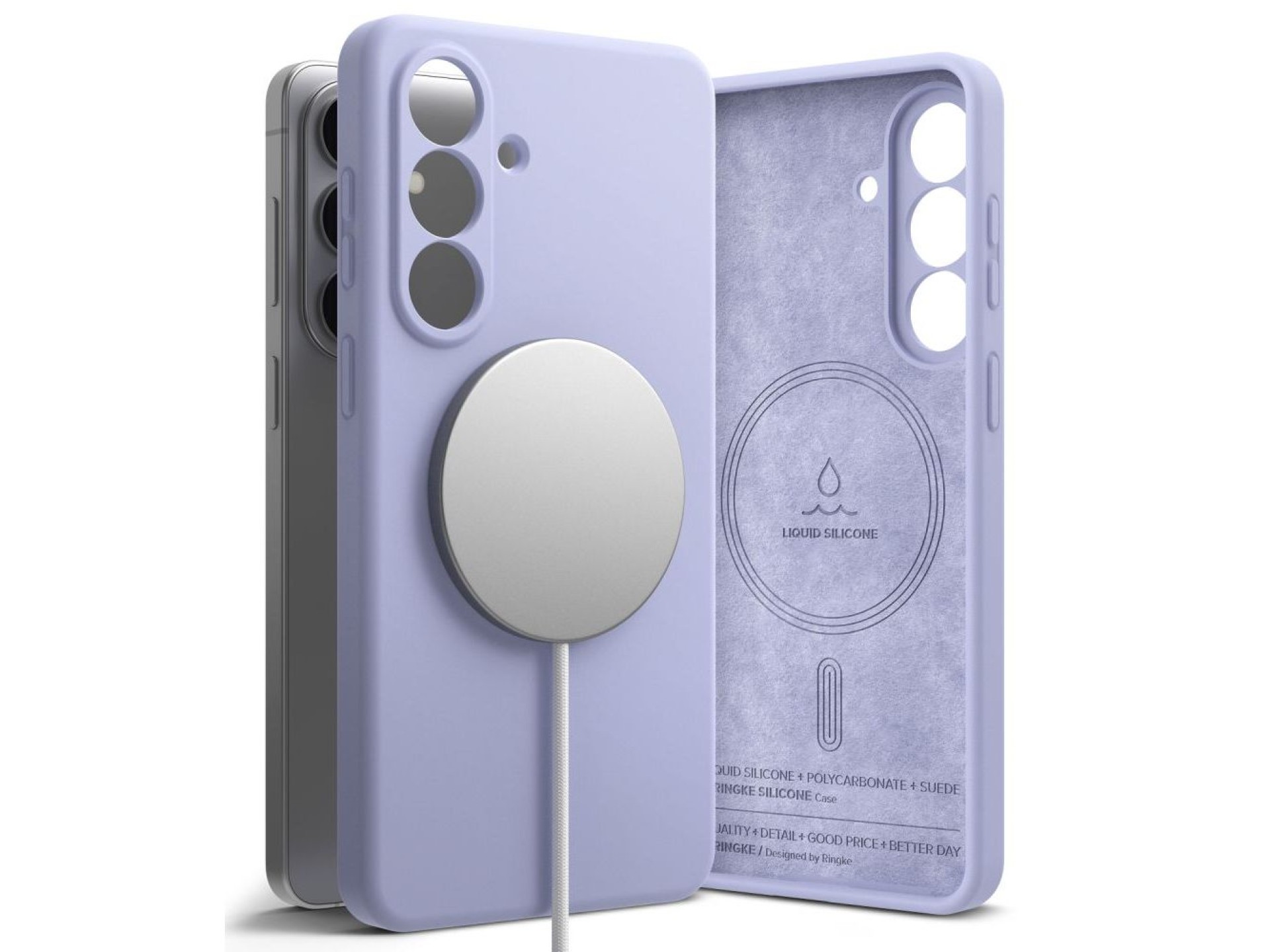 Ringke Silicone MagSafe Case for Samsung Galaxy S26+ - Purple