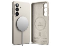 Capa Ringke de silicone MagSafe para Samsung Galaxy S26+ - Bege Capa Ringke de silicone MagSafe para Samsung Galaxy S26+ - Bege