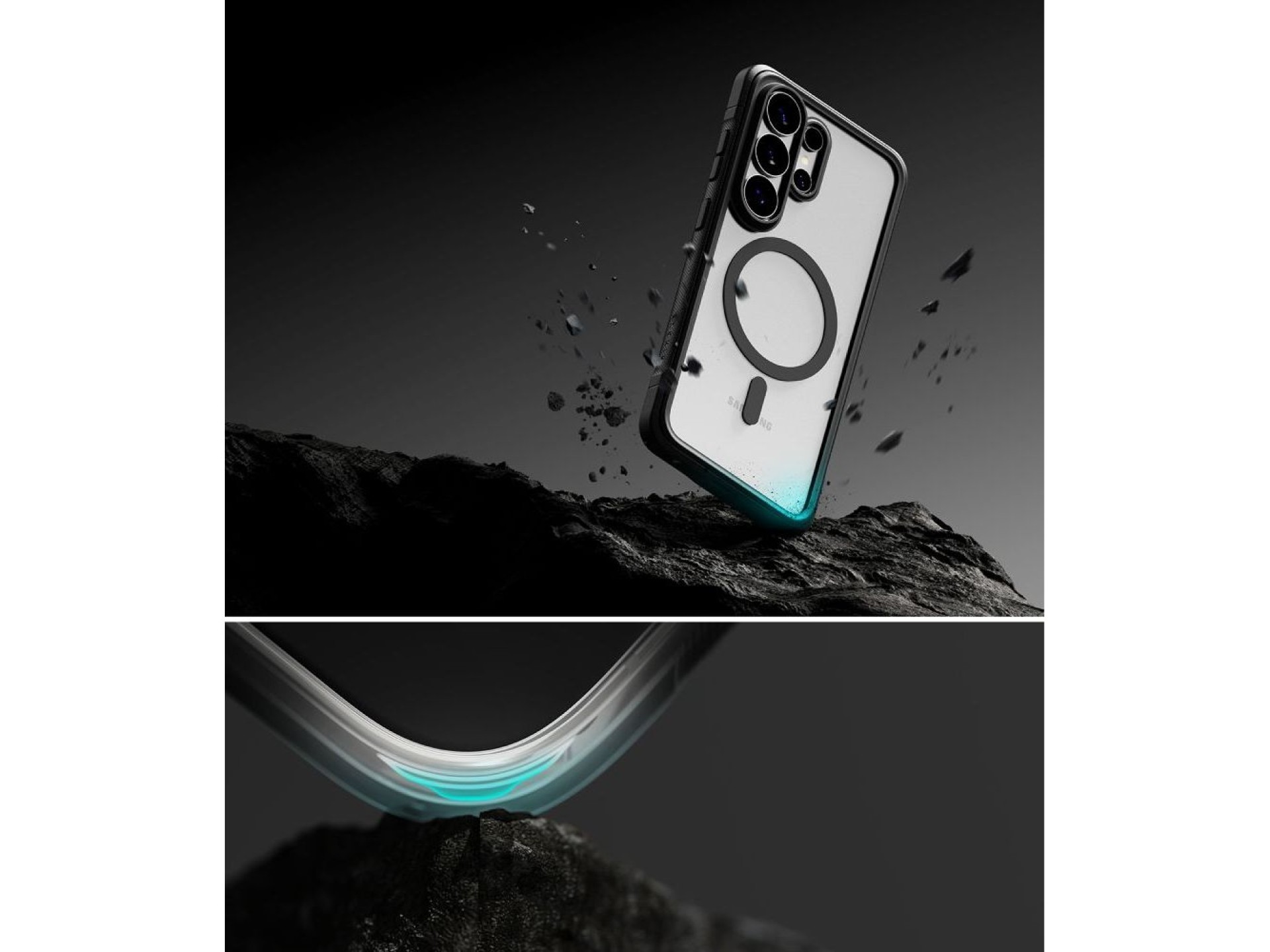 Ringke Fusion Bold Magnetic MagSafe Case for Samsung Galaxy S26 Ultra - Clear Black