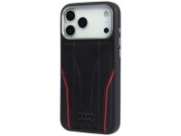 Funda MagSafe de piel auténtica Audi R8 para iPhone 17 Pro Max - Negro y rojo Funda MagSafe de piel auténtica Audi R8 para iPhone 17 Pro Max - Negro y rojo