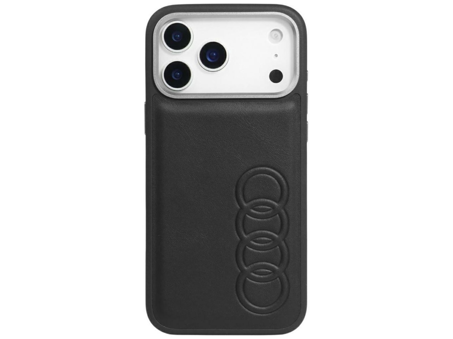 Capa MagSafe em couro sintético Audi TT para iPhone 17 Pro Max - Preta