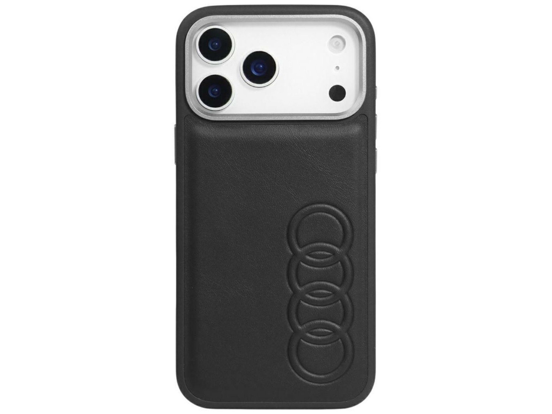 Capa MagSafe em couro sintético Audi TT para iPhone 17 Pro - preta