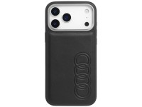 Capa MagSafe em couro sintético Audi TT para iPhone 17 Pro - preta Capa MagSafe em couro sintético Audi TT para iPhone 17 Pro - preta