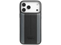 Capa MagSafe em couro sintético Audi A6 para iPhone 17 Pro Max - Preta Capa MagSafe em couro sintético Audi A6 para iPhone 17 Pro Max - Preta
