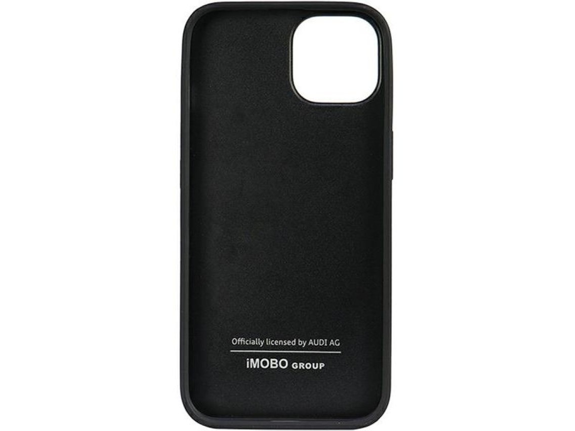 Funda r�gida Audi de cuero genuino para iPhone 11/Xr de 6,1" en color negro/negro (AU-TPUPCIP11R-Q8/