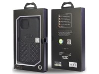 Capa rígida Audi em couro genuíno para iPhone 12/12 Pro de 6,1" preta/preta AU-TPUPCIP12P-Q8/D1-BK Capa rígida Audi em couro genuíno para iPhone 12/12 Pro de 6,1" preta/preta AU-TPUPCIP12P-Q8/D1-BK