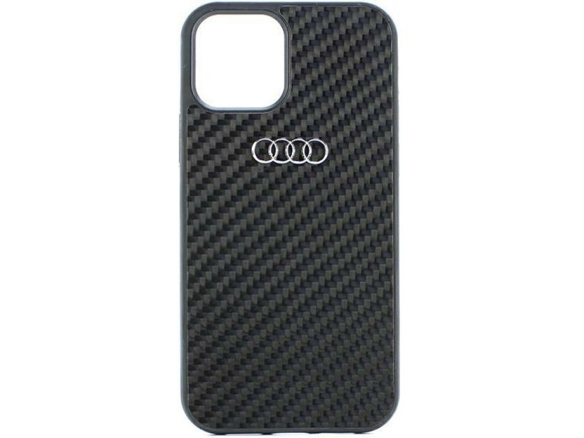 Audi Carbon Fiber iPhone 11 / Xr 6.1" black/black hardcase AU-TPUPCIP11-R8/D2-BK