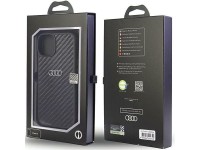 Capa rígida Audi em fibra de carbono para iPhone 14 de 6,1" preta/preta AU-TPUPPCIP14-R8/D2-BK Capa rígida Audi em fibra de carbono para iPhone 14 de 6,1" preta/preta AU-TPUPPCIP14-R8/D2-BK
