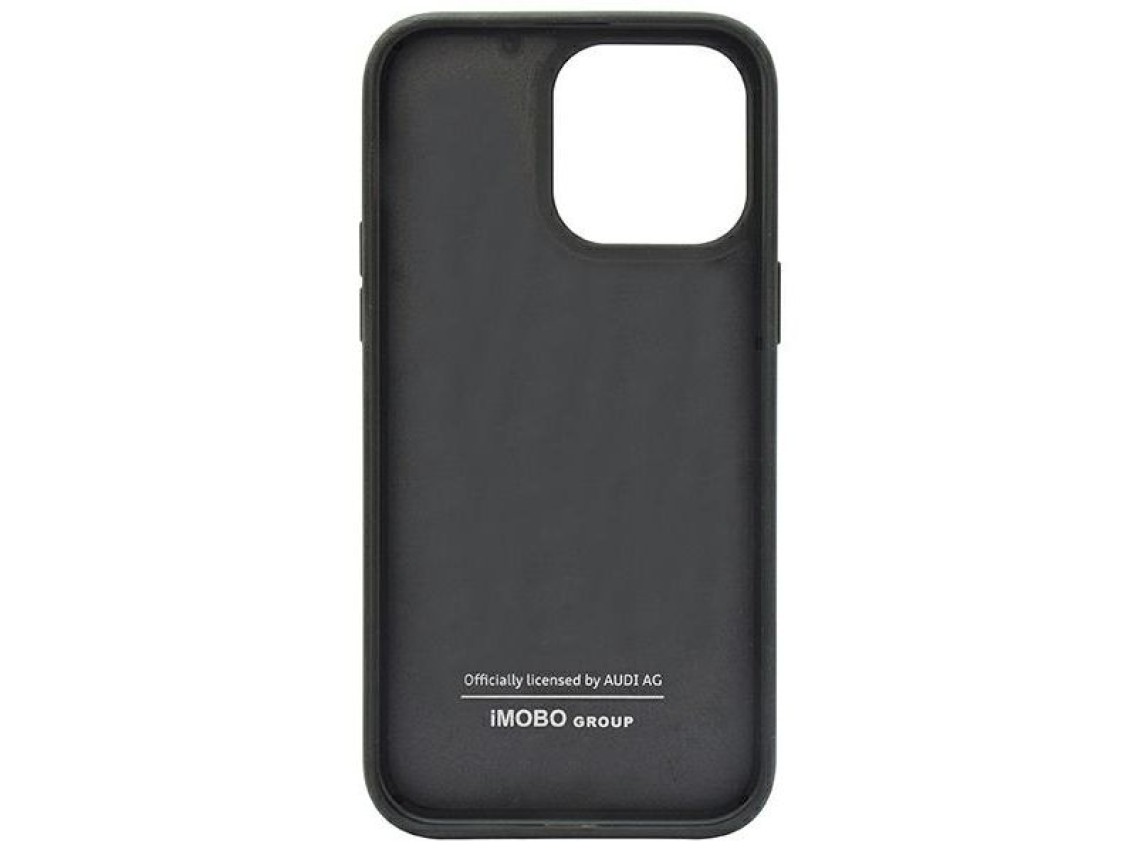 Audi Carbon Fiber Stripe iPhone 14 Pro 6.1" black/black hardcase AUS-TPUPCIP14P-R8/D1-BK
