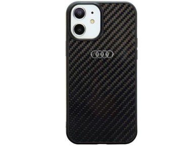Audi Carbon Fiber iPhone 11 / Xr 6.1" black/black hardcase AU-TPUPCIP11-R8/D2-BK