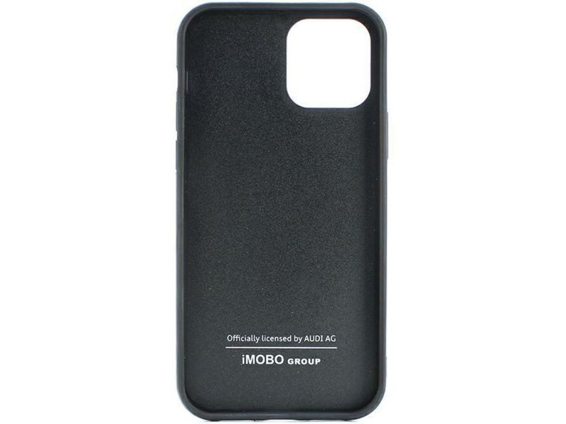 Capa rígida Audi em fibra de carbono para iPhone 14 de 6,1" preta/preta AU-TPUPPCIP14-R8/D2-BK