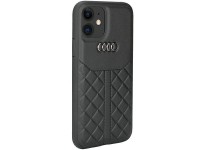 Capa rígida Audi em couro genuíno para iPhone 12/12 Pro de 6,1" preta/preta AU-TPUPCIP12P-Q8/D1-BK Capa rígida Audi em couro genuíno para iPhone 12/12 Pro de 6,1" preta/preta AU-TPUPCIP12P-Q8/D1-BK