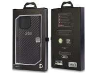 Funda rígida Audi de fibra de carbono para iPhone 14 Pro de 6,1" en color negro/negro AU-TPUPCIP14P- Funda rígida Audi de fibra de carbono para iPhone 14 Pro de 6,1" en color negro/negro AU-TPUPCIP14P-