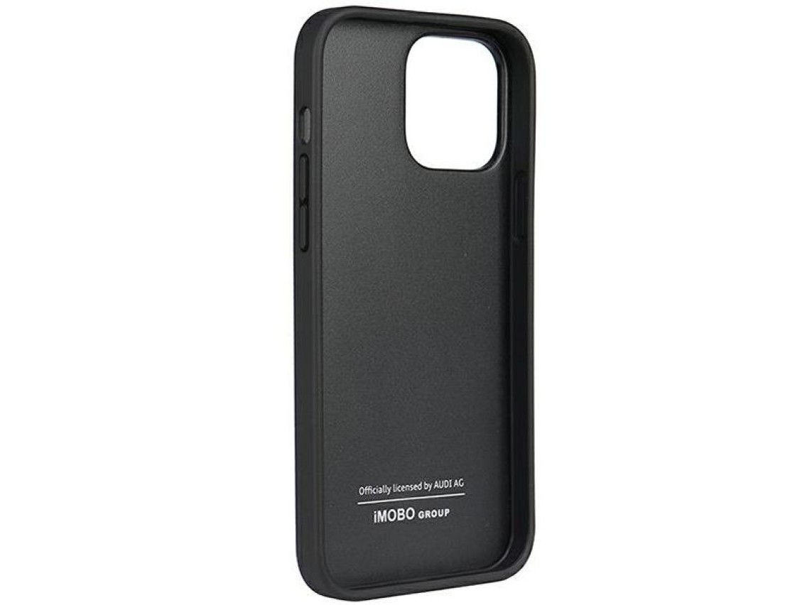 Audi Genuine Leather iPhone 13 Pro / 13 6.1" black/black hardcase AU-TPUPCIP13P-Q8/D1-BK