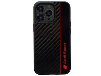 Capa rígida Audi Carbon Fiber Stripe para iPhone 13 Pro / 13 6.1" preta/preta AUS-TPUPCIP13P-R8/D1-B Capa rígida Audi Carbon Fiber Stripe para iPhone 13 Pro / 13 6.1" preta/preta AUS-TPUPCIP13P-R8/D1-B