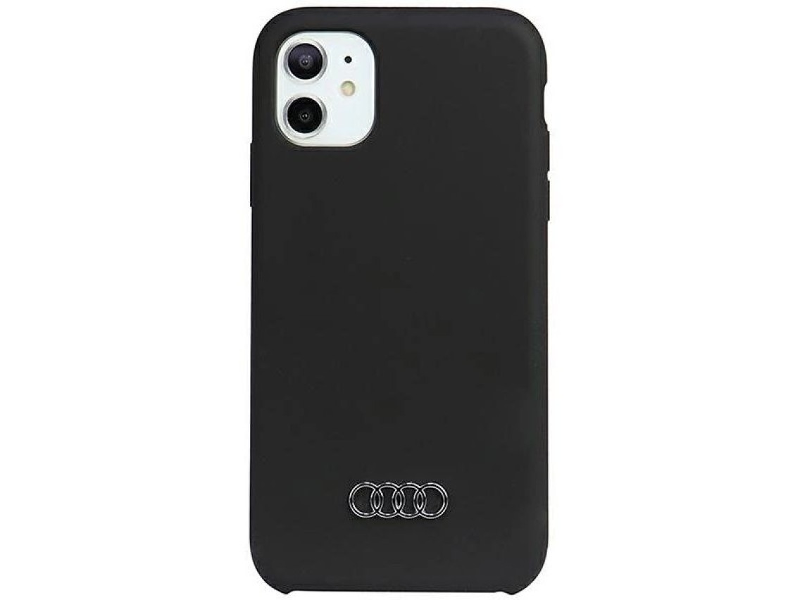 Audi Silicone Case iPhone 11 / Xr 6.1" black/black hardcase AU-LSRIP11-Q3/D1-BK