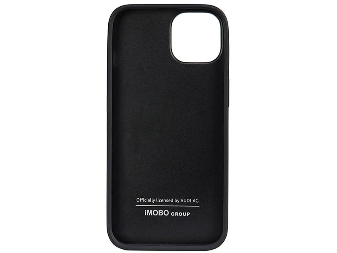 Audi Genuine Leather iPhone 14 6.1" black/black hardcase AU-TPUPPCIP14-Q8/D1-BK