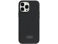 Capa de silicone Audi para iPhone 13 Pro Max 6.7" preta/preta rígida AU-LSRIP13PM-Q3/D1-BK Capa de silicone Audi para iPhone 13 Pro Max 6.7" preta/preta rígida AU-LSRIP13PM-Q3/D1-BK