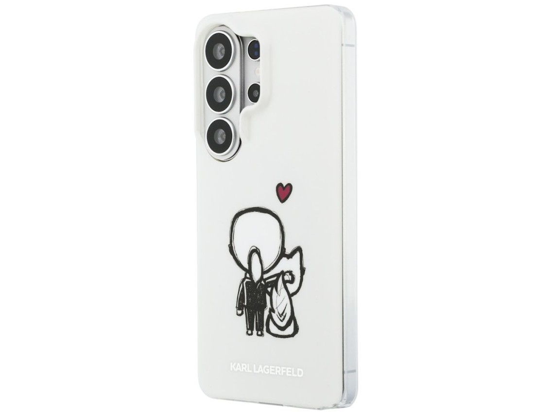 Funda Karl Lagerfeld IML Karl&Choupette MagSafe para Samsung Galaxy S26 Ultra - Transparente