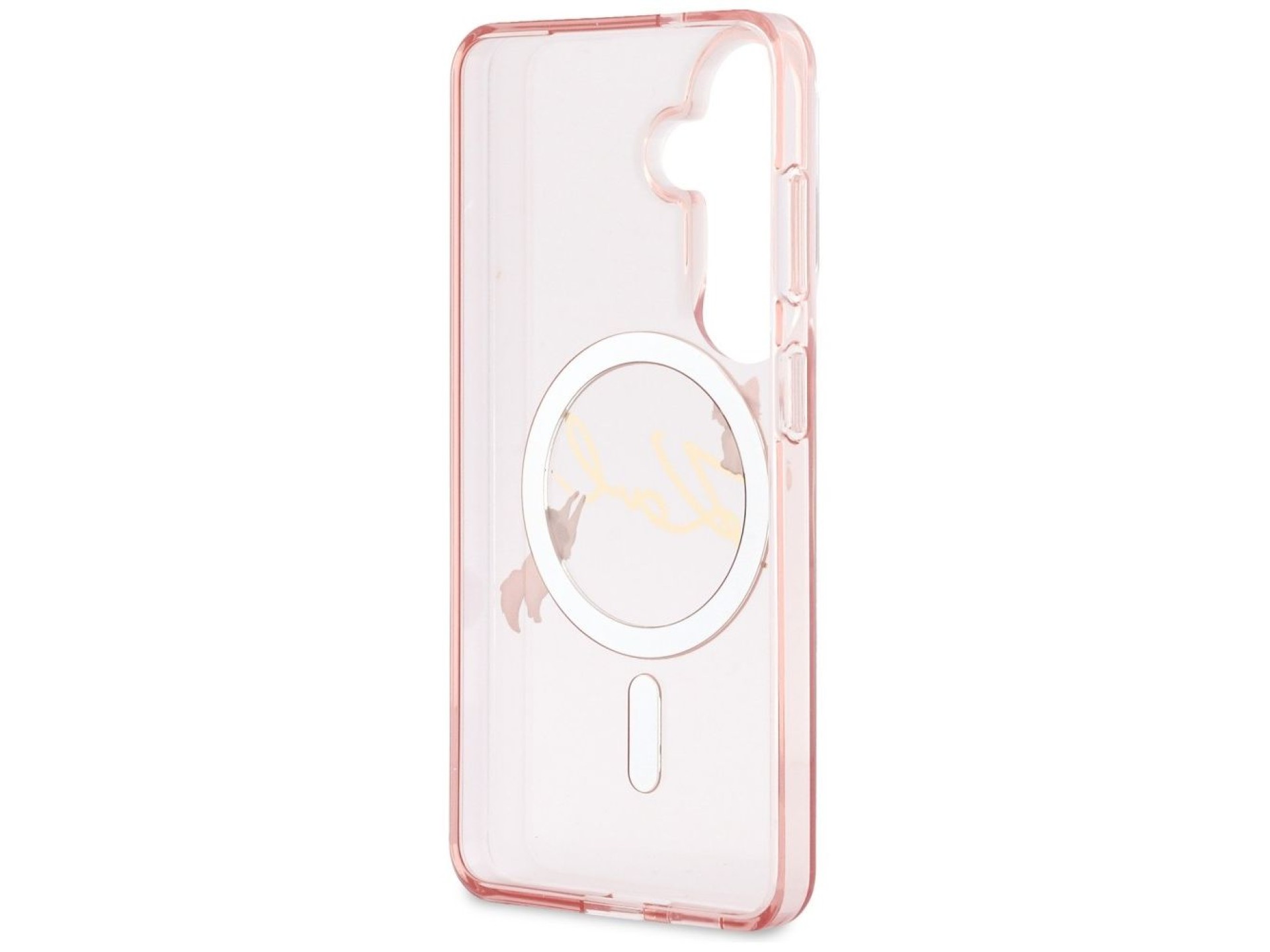 Funda Karl Lagerfeld IML KC Script MagSafe para Samsung Galaxy S26 - Rosa