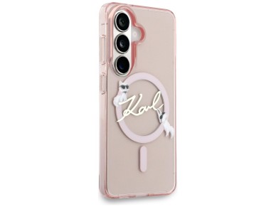 Karl Lagerfeld IML KC Script MagSafe Case for Samsung Galaxy S26 - Pink Karl Lagerfeld IML KC Script MagSafe Case for Samsung Galaxy S26 - Pink