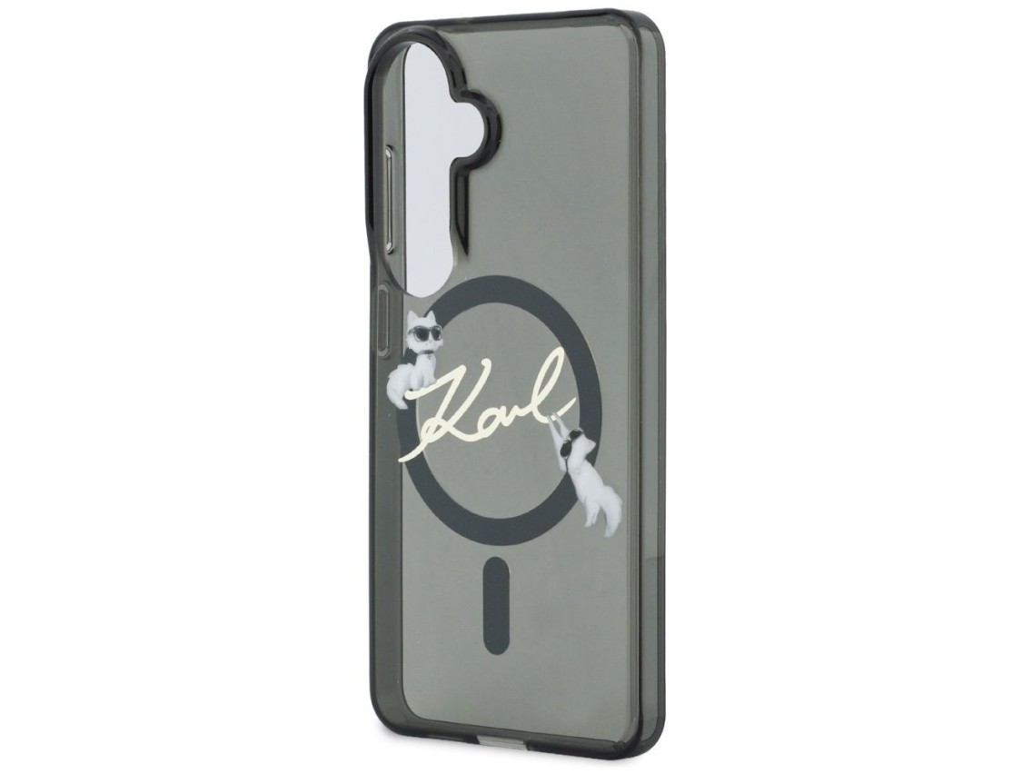 Karl Lagerfeld IML KC Script MagSafe Case for Samsung Galaxy S26 - Black