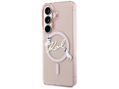 Karl Lagerfeld IML KC Script MagSafe Case for Samsung Galaxy S26 - Pink Karl Lagerfeld IML KC Script MagSafe Case for Samsung Galaxy S26 - Pink