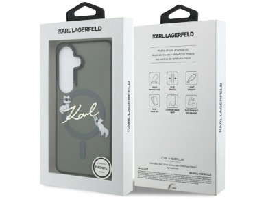 Karl Lagerfeld IML KC Script MagSafe Case for Samsung Galaxy S26 - Black Karl Lagerfeld IML KC Script MagSafe Case for Samsung Galaxy S26 - Black