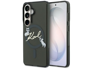 Karl Lagerfeld IML KC Script MagSafe Case for Samsung Galaxy S26 - Black Karl Lagerfeld IML KC Script MagSafe Case for Samsung Galaxy S26 - Black