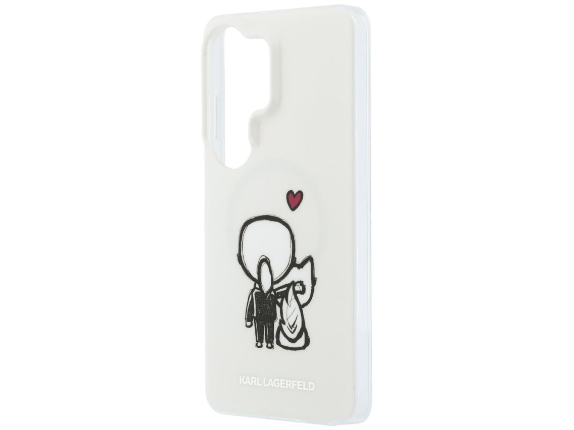 Funda Karl Lagerfeld IML Karl&Choupette MagSafe para Samsung Galaxy S26 Ultra - Transparente