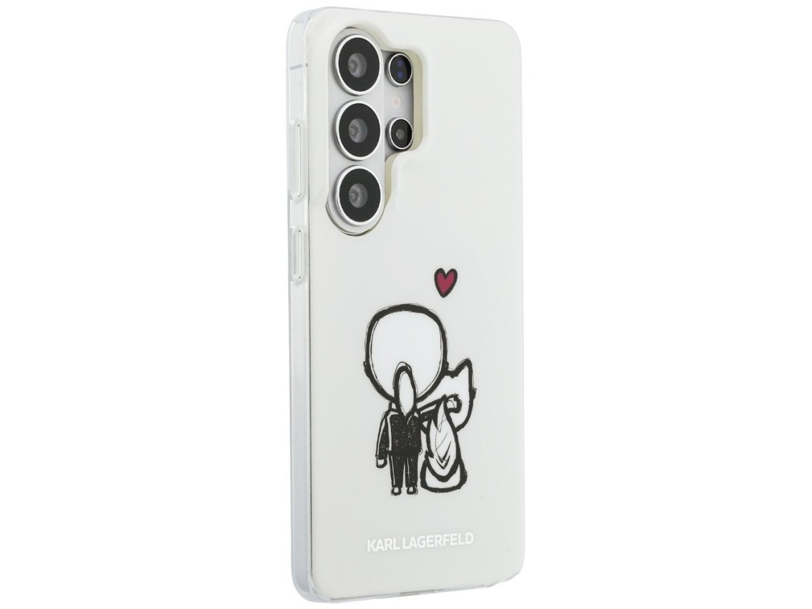 Funda Karl Lagerfeld IML Karl&Choupette MagSafe para Samsung Galaxy S26 Ultra - Transparente