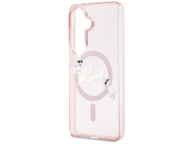 Karl Lagerfeld IML KC Script MagSafe Case for Samsung Galaxy S26 - Pink Karl Lagerfeld IML KC Script MagSafe Case for Samsung Galaxy S26 - Pink