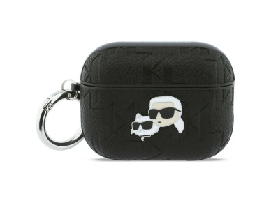 Capa para AirPods Pro 3 com monograma Karl Lagerfeld Karl & Choupette - Preta Capa para AirPods Pro 3 com monograma Karl Lagerfeld Karl & Choupette - Preta