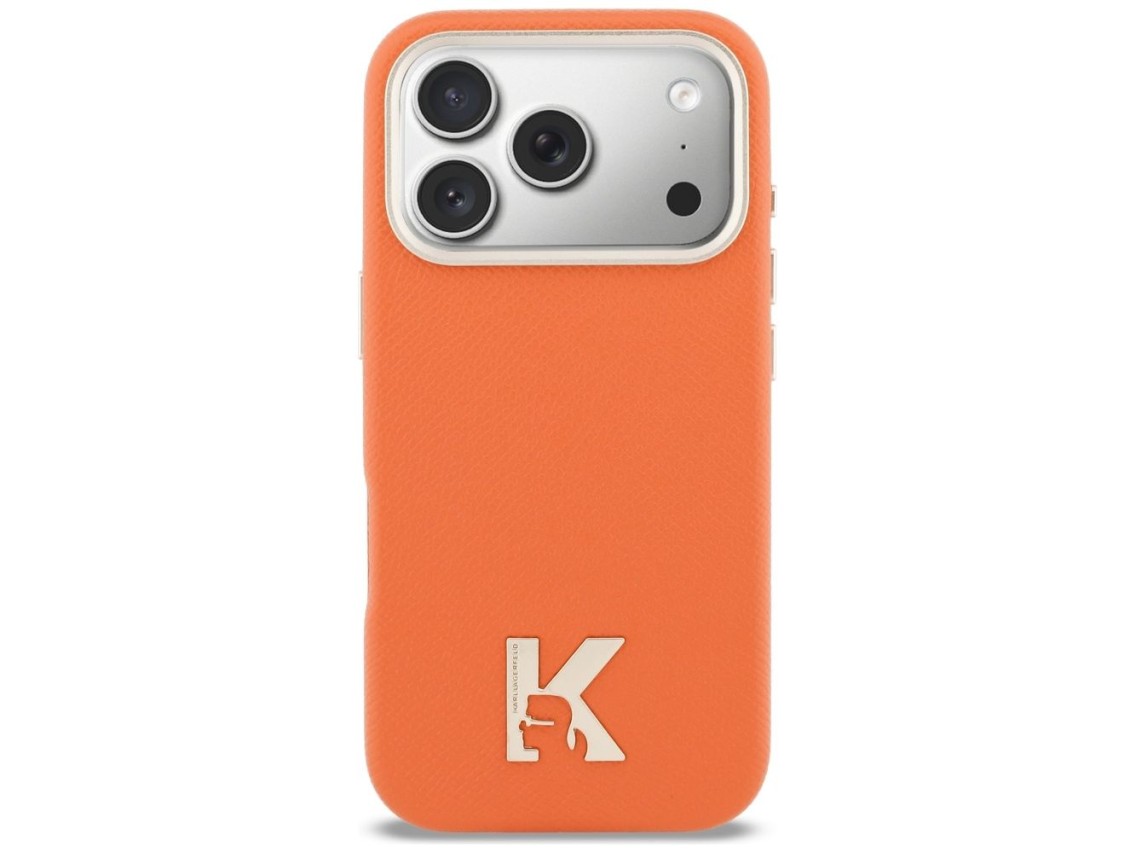 Karl Lagerfeld Karl Head Logo MagSafe Case for iPhone 17 Pro - Orange