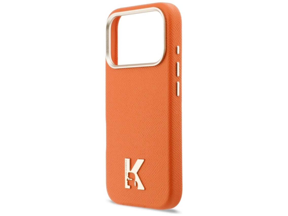 Karl Lagerfeld Karl Head Logo MagSafe Case for iPhone 17 Pro - Orange