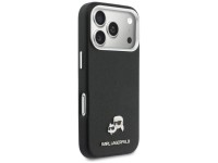 Karl Lagerfeld Karl & Choupette Head Pins Saffiano MagSafe Case for iPhone 17 Pro Max - Black Karl Lagerfeld Karl & Choupette Head Pins Saffiano MagSafe Case for iPhone 17 Pro Max - Black