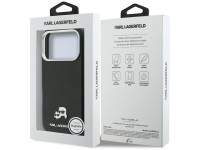 Karl Lagerfeld Karl & Choupette Head Pins Saffiano MagSafe Case for iPhone 17 Pro Max - Black Karl Lagerfeld Karl & Choupette Head Pins Saffiano MagSafe Case for iPhone 17 Pro Max - Black