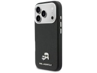 Karl Lagerfeld Karl & Choupette Head Pins Saffiano MagSafe Case for iPhone 17 Pro Max - Black Karl Lagerfeld Karl & Choupette Head Pins Saffiano MagSafe Case for iPhone 17 Pro Max - Black