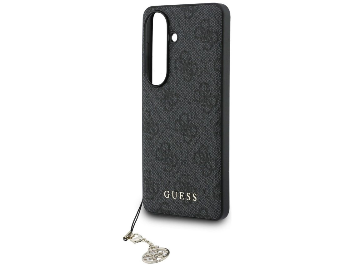 Funda Guess 4G Classic Logo Charm MagSafe para Samsung Galaxy S26 - negra