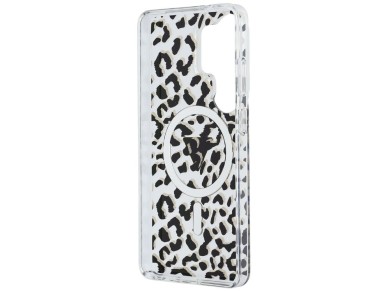 Funda Guess IML con estampado de leopardo y forma triangular MagSafe para Samsung Galaxy S26 Ultra - Funda Guess IML con estampado de leopardo y forma triangular MagSafe para Samsung Galaxy S26 Ultra -