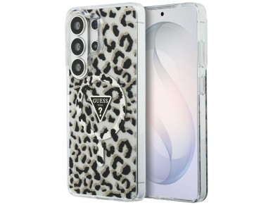 Funda Guess IML con estampado de leopardo y forma triangular MagSafe para Samsung Galaxy S26 Ultra - Funda Guess IML con estampado de leopardo y forma triangular MagSafe para Samsung Galaxy S26 Ultra -